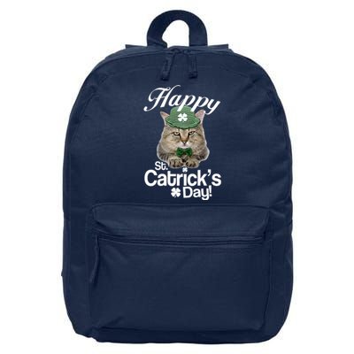 Happy St Catrick's Day Irish Cat 16 in Basic Backpack