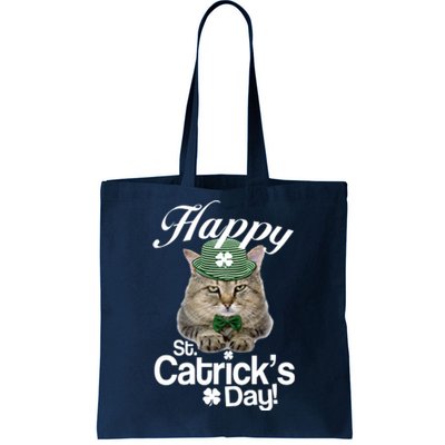 Happy St Catrick's Day Irish Cat Tote Bag