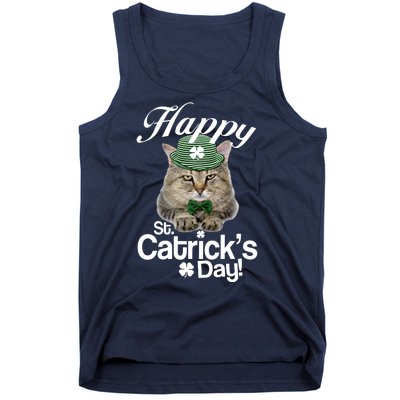 Happy St Catrick's Day Irish Cat Tank Top