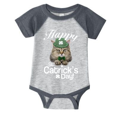 Happy St Catrick's Day Irish Cat Infant Baby Jersey Bodysuit