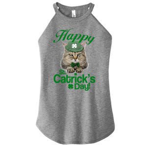 Happy St Catrick's Day Irish Cat Women's Perfect Tri Rocker Tank