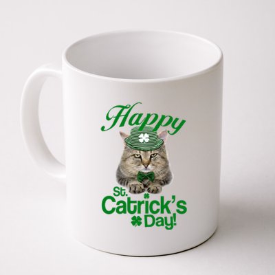 Happy St Catrick's Day Irish Cat Coffee Mug