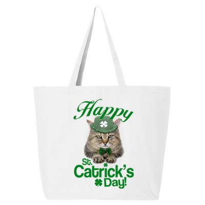 Happy St Catrick's Day Irish Cat 25L Jumbo Tote