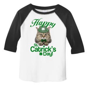 Happy St Catrick's Day Irish Cat Toddler Fine Jersey T-Shirt