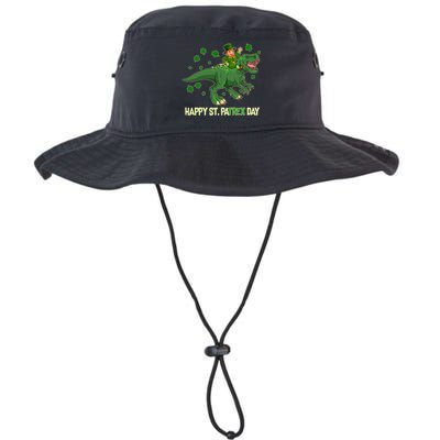 Happy St PaTREX Day Leprechaun Riding T-Rex Dinosaur Bucket Hat