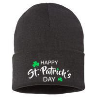 Happy St.Patrick's Day Sustainable Knit Beanie