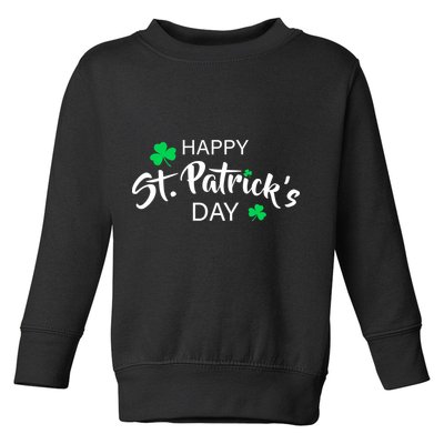Happy St.Patrick's Day Toddler Sweatshirt