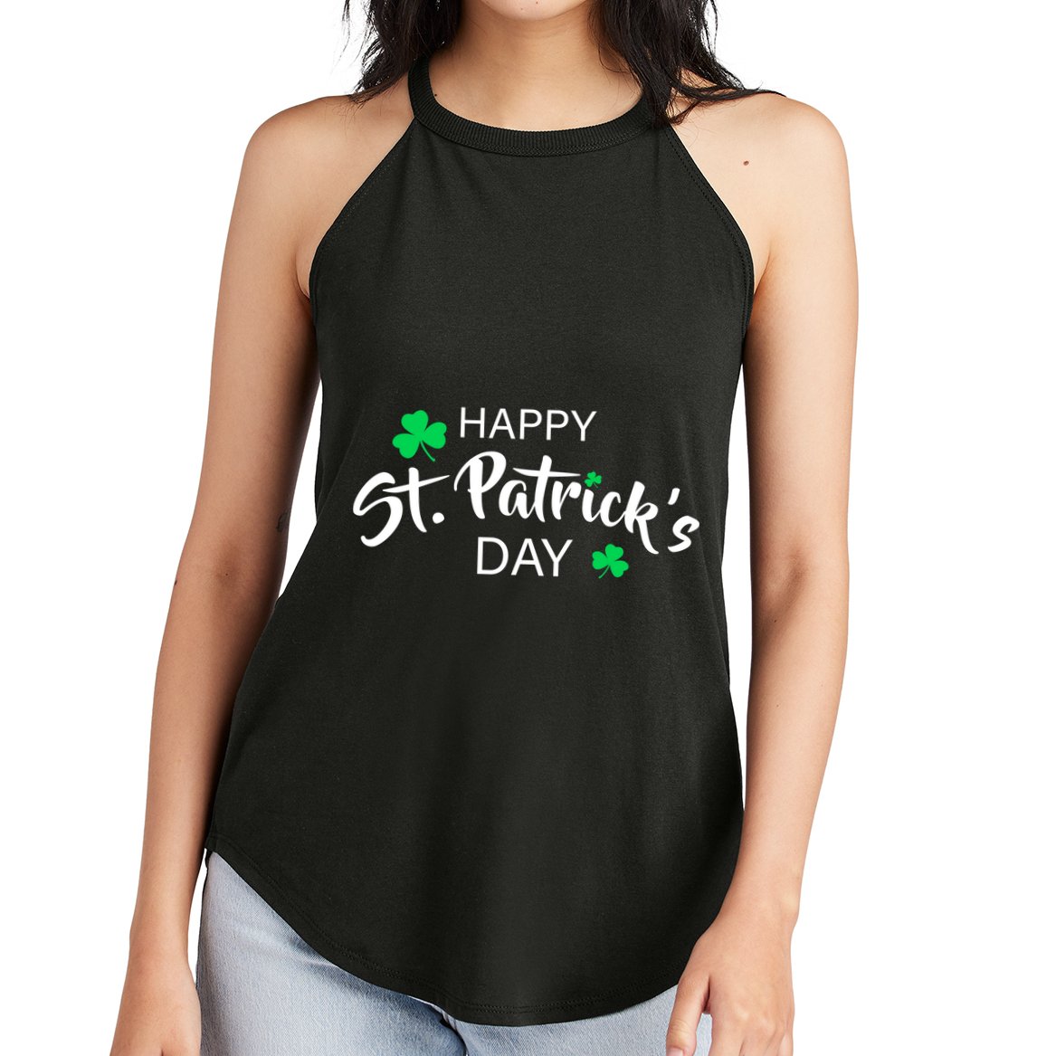 Happy St.Patrick's Day Women's Perfect Tri Rocker Tank