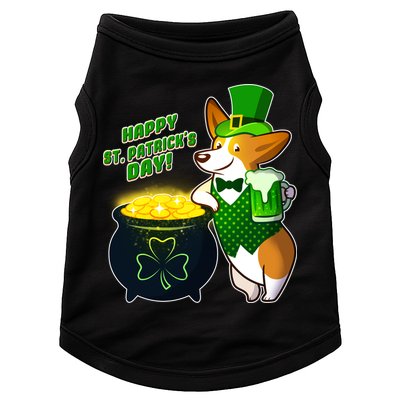 Happy St Patrick's Day Corgi Doggie Tank