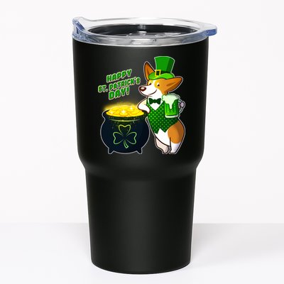 Happy St Patrick's Day Corgi Tumbler