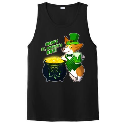 Happy St Patrick's Day Corgi PosiCharge Competitor Tank