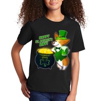 Happy St Patrick's Day Corgi Kids T-Shirt