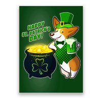 Happy St Patrick's Day Corgi Poster