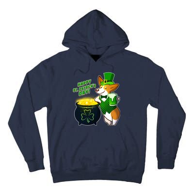 Happy St Patrick's Day Corgi Tall Hoodie