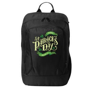 Happy St Patricks Day March 17 City Backpack