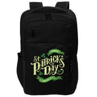 Happy St Patricks Day March 17 Impact Tech Backpack