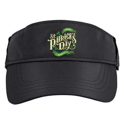 Happy St Patricks Day March 17 Adult Drive Performance Visor