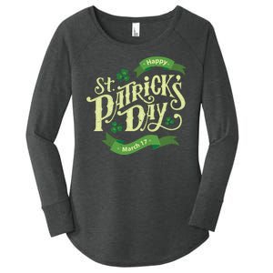 Happy St Patricks Day March 17 Women's Perfect Tri Tunic Long Sleeve Shirt