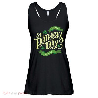 Happy St Patricks Day March 17 Ladies Essential Flowy Tank
