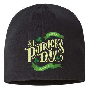 Happy St Patricks Day March 17 Sustainable Beanie