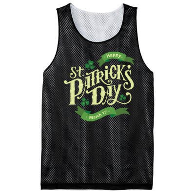 Happy St Patricks Day March 17 Mesh Reversible Basketball Jersey Tank