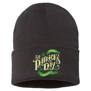 Happy St Patricks Day March 17 Sustainable Knit Beanie