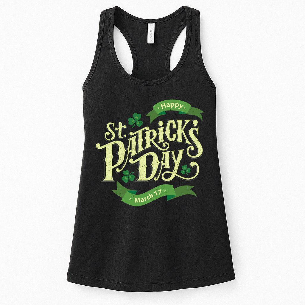 Happy St Patricks Day March 17 Womens Tank Top