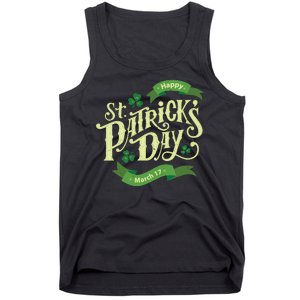 Happy St Patricks Day March 17 Tank Top