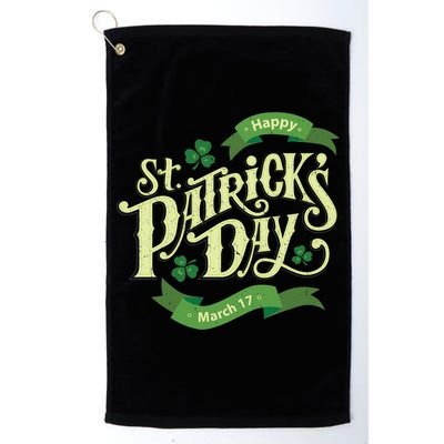 Happy St Patricks Day March 17 Golf Towel