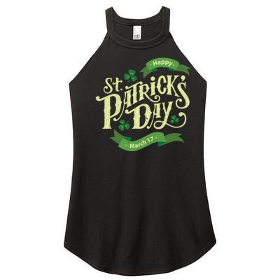 Happy St Patricks Day March 17 Women’s Perfect Tri Rocker Tank