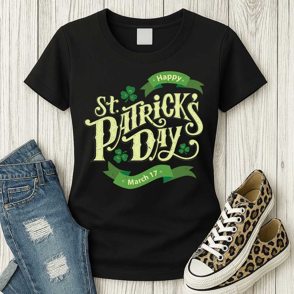 Happy St Patricks Day March 17 Womens T-Shirt