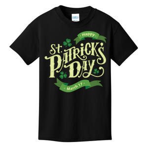 Happy St Patricks Day March 17 Kids T-Shirt