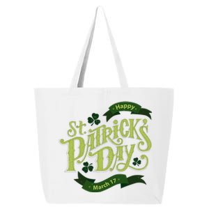 Happy St Patricks Day March 17 25L Jumbo Tote