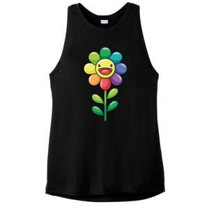 Happy Sunflower Ladies PosiCharge Tri-Blend Wicking Tank