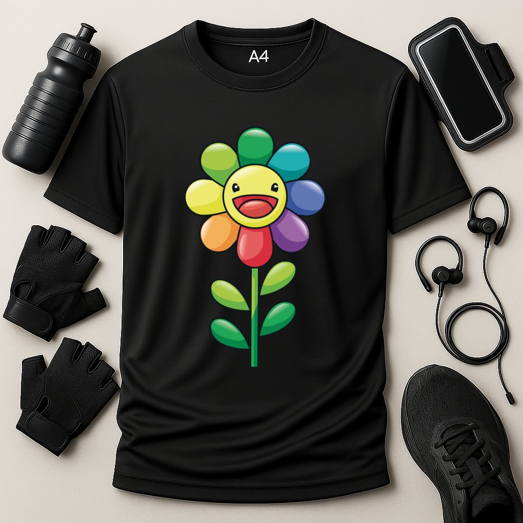 Happy Sunflower Cooling Performance Crew T-Shirt