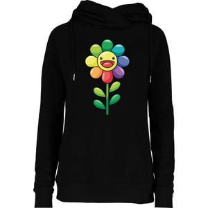 Happy Sunflower Womens Funnel Neck Pullover Hood