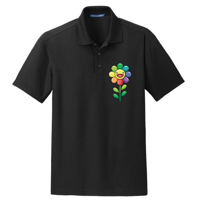 Happy Sunflower Dry Zone Grid Polo