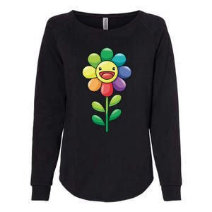 Happy Sunflower Womens California Wash Sweatshirt