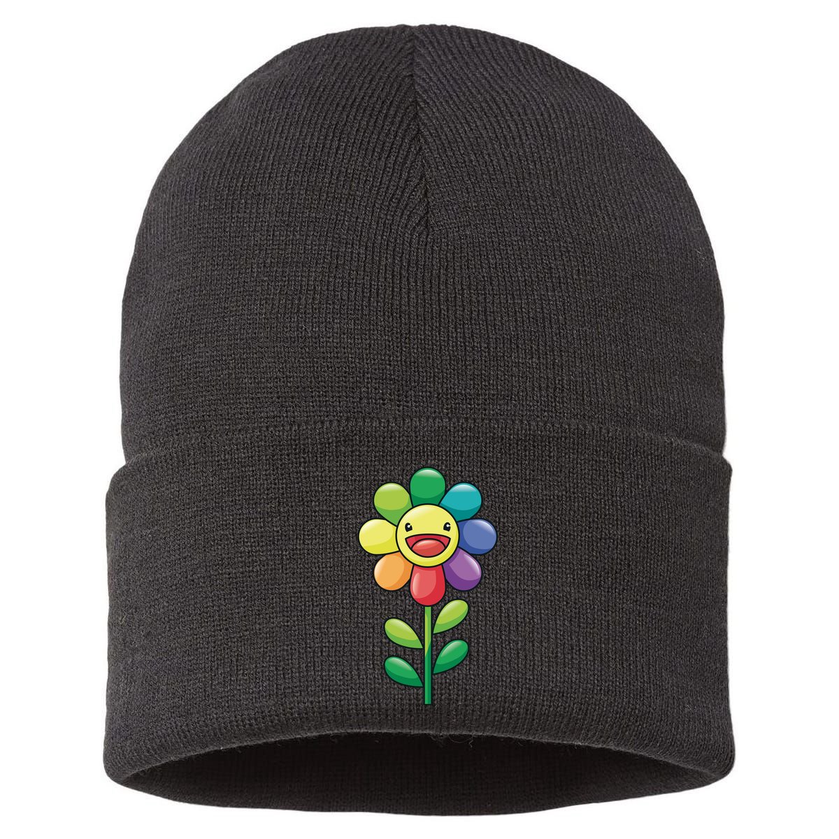 Happy Sunflower Sustainable Knit Beanie
