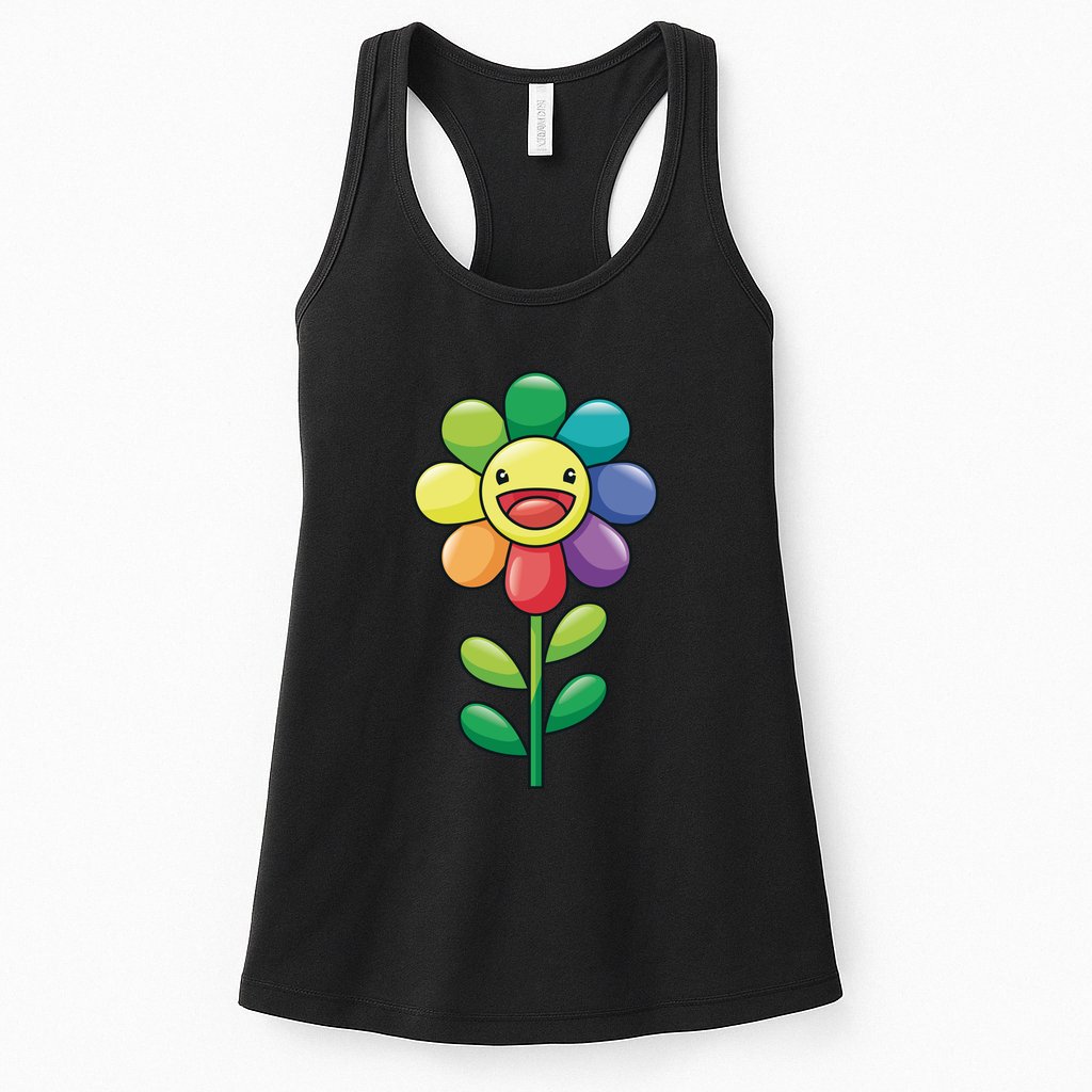 Happy Sunflower Womens Tank Top