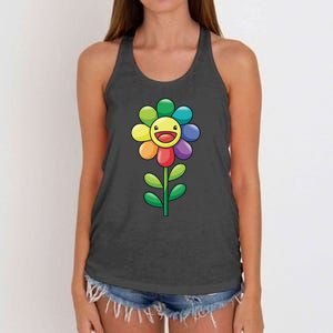 Happy Sunflower Women's Knotted Racerback Tank