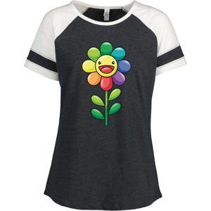 Happy Sunflower Enza Ladies Jersey Colorblock Tee