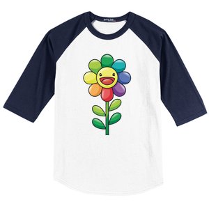 Happy Sunflower Baseball Sleeve Shirt