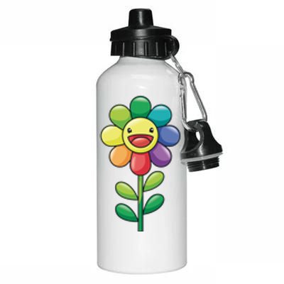 Happy Sunflower Aluminum Water Bottle 