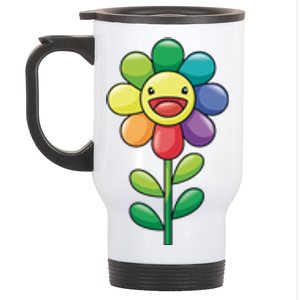 Happy Sunflower Stainless Steel Travel Mug