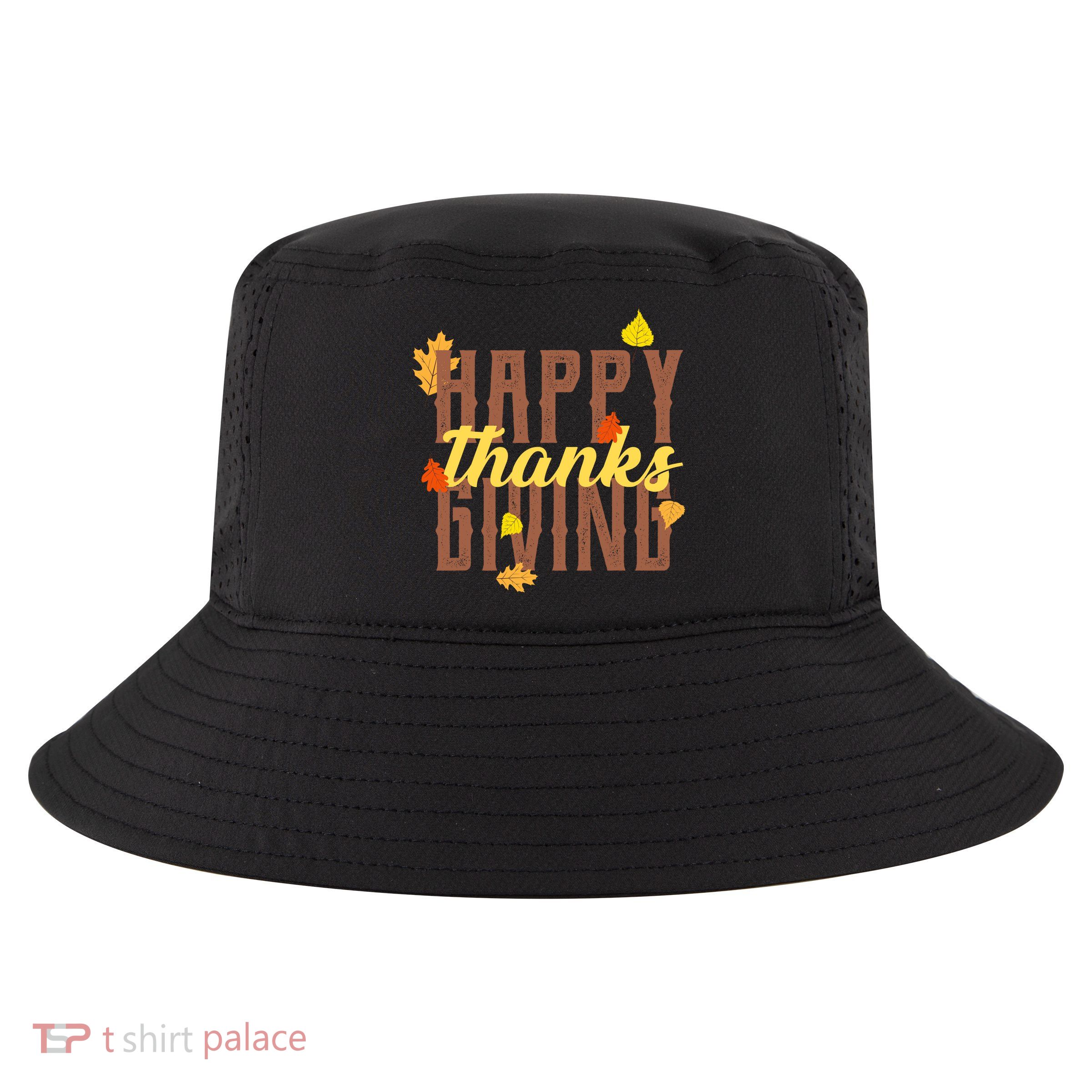 Happy Thanksgiving Cool Comfort Performance Bucket Hat