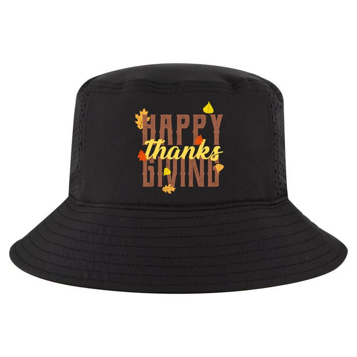 Happy Thanksgiving Cool Comfort Performance Bucket Hat