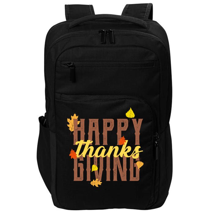 Happy Thanksgiving Impact Tech Backpack