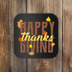 Happy Thanksgiving Coaster