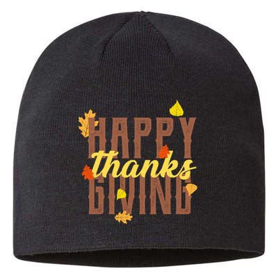 Happy Thanksgiving Sustainable Beanie
